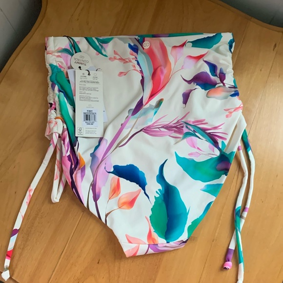 Calia Carrie Underwood Swim Collection High Rise Bottoms Ruched Sides NWT sz XS - Picture 7 of 7